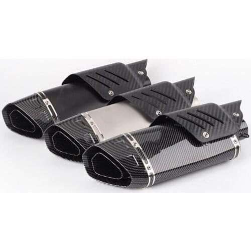 Motorcycle modified exhaust pipe muffler 51mm general big four corners R3 R15 V3 Y15 LC135 RS150 exhaust