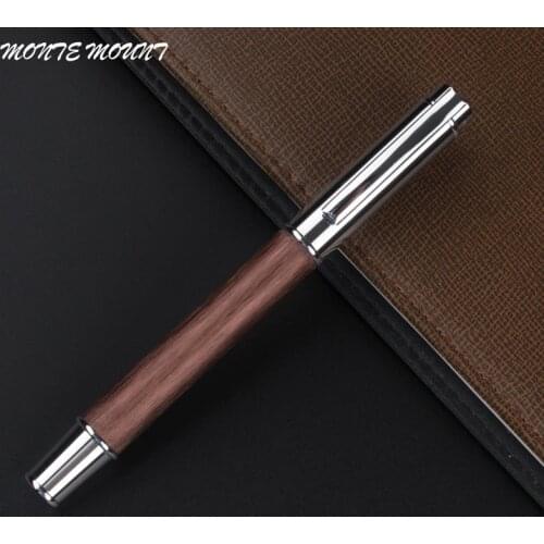 MONTE MOUNT 825 roller ball Pen Coffee Wood Barrel Vintage Style