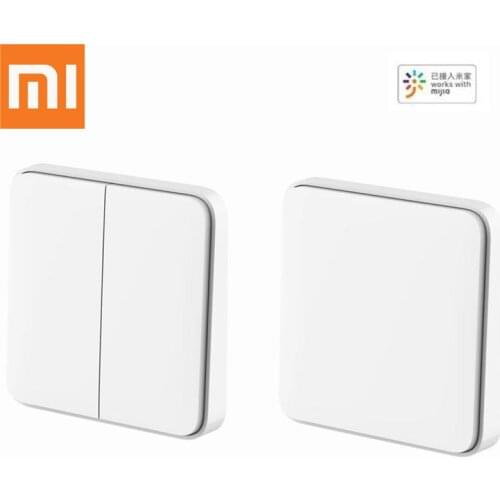 Original Xiaomi Mijia Wireless Smart Wall Switch Single/Double Open Dual Control Switch For Remote Control Mi Home APP