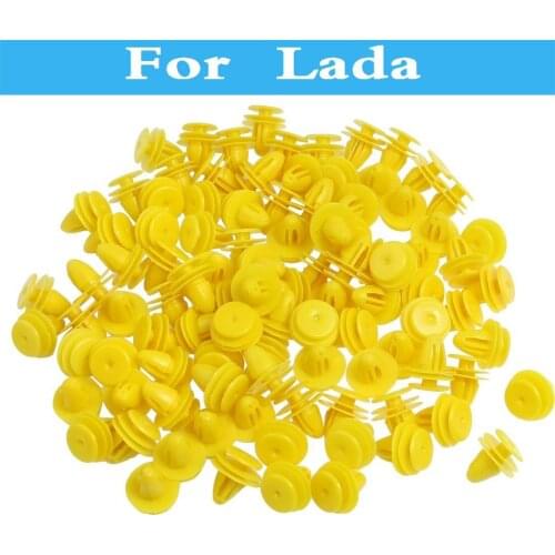New 50pcs Plastic Rivets Clips Auto Car Styling Fender Interior Panel For Lada Vida Vesta Kalina Priora Sens Chance Granta