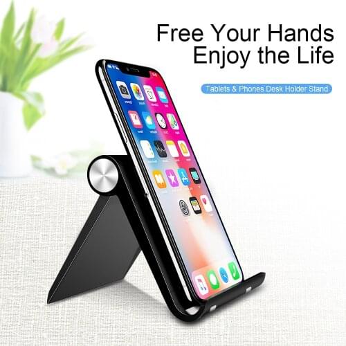Mobile Phone Tablet PC Holder Stand Adjustable Foldable Desktop Universal Phone Stand Holder For iPhone 11 Pro Max Bracket