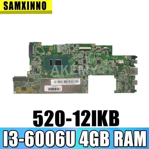 SAMXINNO For Lenovo Miix 520 520-12IKB Laotop Mainboard 520-12IKB Motherboard with I3-6006U CPU 4GB RAM