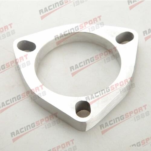 3" inch ID 3 Bolt SS304 Slotted Flange Exhaust Downpipe Pipe Catback Header