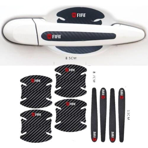 Car door Handle Protection Film car Sticker for FIAT JUNTO abarth 500 stilo ducato palio bravo doblo Car styling