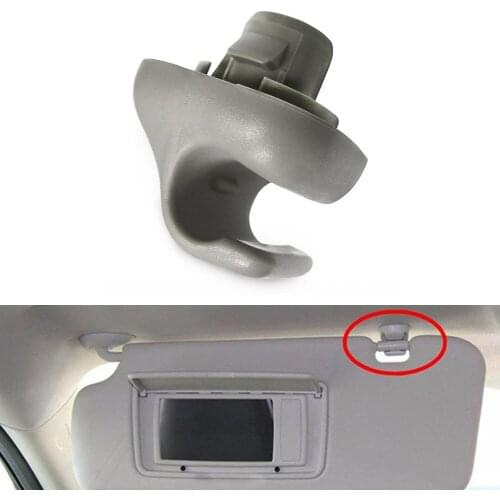 1PC Sun Visor Clip Car For Honda Accord 1998-2007 For Honda Civic 1996-2004 Gray