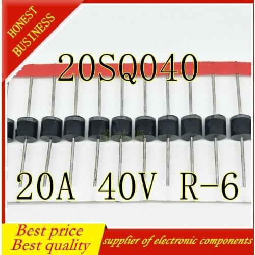 10PCS 20SQ040 20A 40V R-6
