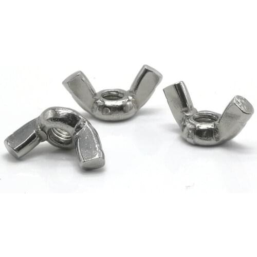2/3/5/10Pcs M3 M4 M5 M6 M8 M10 M12 DIN315 304 Stainless Steel Hand Tighten Nut Butterfly Nut Ingot Wing Nuts HW120