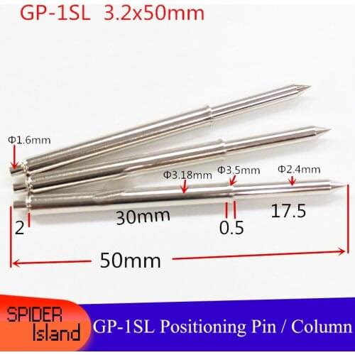 200pcs GP-1SL Position Pin 3.2 * 50 Lengthened Elastic Column 3.2 Elastic 50mm Spring Pin 3.2 Copper Elastic Positioning Column