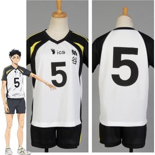 2pcs Anime Karasuno High School Sportwear Haikyuu! Hinata Shyouy Cosplay Costumes Volleyball Top+Shorts Sets Sports Wear C42K143