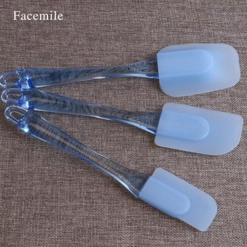 3pcs/set Kitchen Heat-resistant Flexible Silicone Spatulas Flipping Serving Small Medium Spoon Baking Pastry Spatulas Set 52028