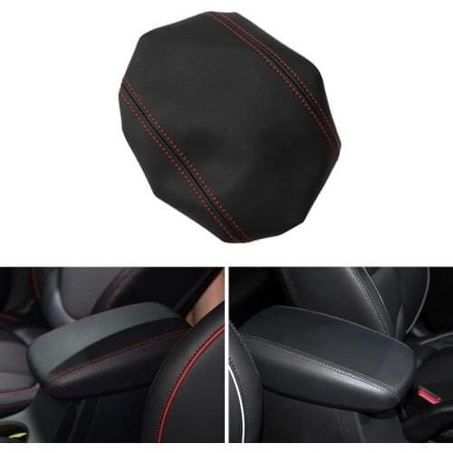 Car-styling Interior Center Armrest Box Skin Cover Leather Trim For Hyundai IX25 2015 2016 2017 2018