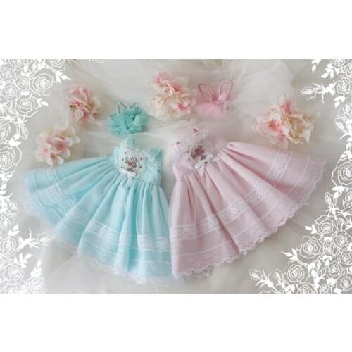 BJD Doll dress suitable for 1-4 1-6 size doll dress fashionable with headwear doll accessories