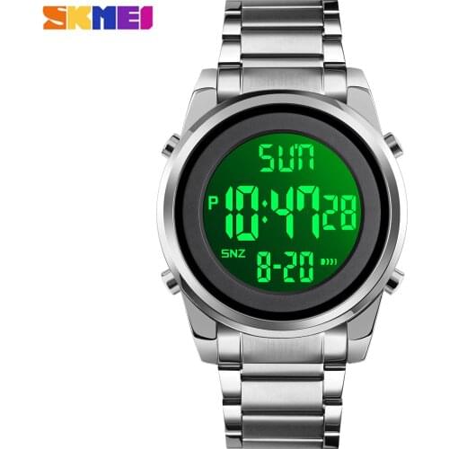 SKMEI Japan Digital movement Male Wristwatch Countdown Calendar Alarm LED Display Men Electronic Clock Relojes Para hombre 1611