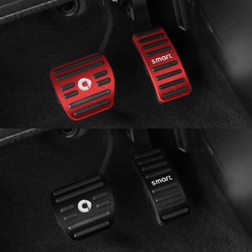 Car Accelerator Brake Pedal Cover Foot Non-slip Skidproof Sticker Protector For Smart 451 453 fortwo forfour Decor Accessories