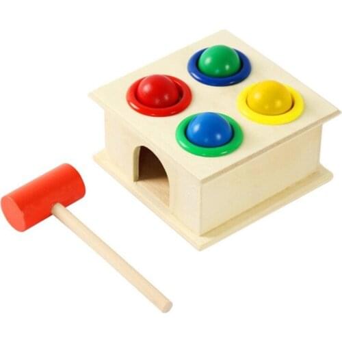 Wooden Rainbow Balls, Colorful Wooden Ball Toys for Toddler & Baby Grasping,Preschool Learning Educational Game