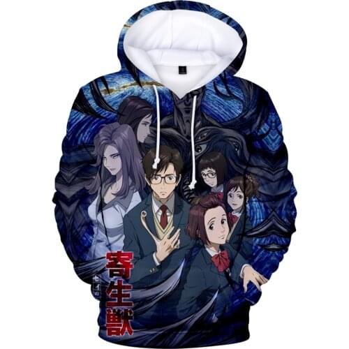 Parasyte 3D Printed Hoodies Women/Men/Kid Sweatshirts O-neck Harajuku 2021 Fashion 3D Cartoon TV Casual Oversized Pullovers 5XL