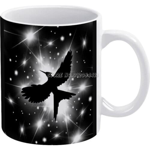 Coffee Mugs Ceramic Tea Cup Milk Mug Warmer Personalized Friends Birthday Gift Hunger Games Katniss Everdeen Panem 12 Jabber Ja