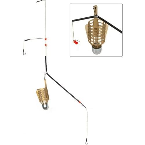 20g 30g 40g 50g Fishing Lure Cage With Line Hooks Fish Bait Feeder Basket Holder Fishing Accessories