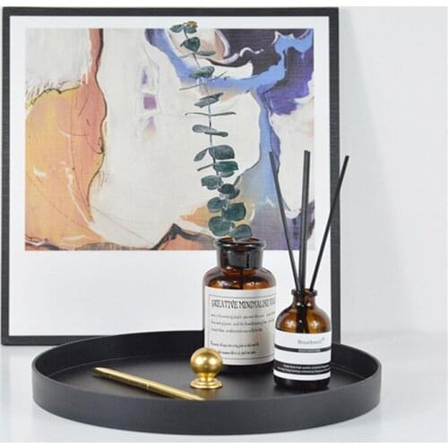 Nordic ABS Round Jewelry Tray Portable Necklace Storage Rack Cosmetics Basket Dessert Plate Kitchen Organizer Home Decoration