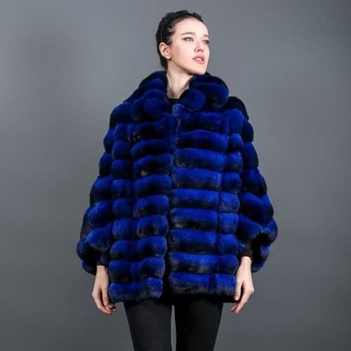 Fur Coat Women Natural Rex Rabbit Fur Jacket Loose Style 2021 New Arrival