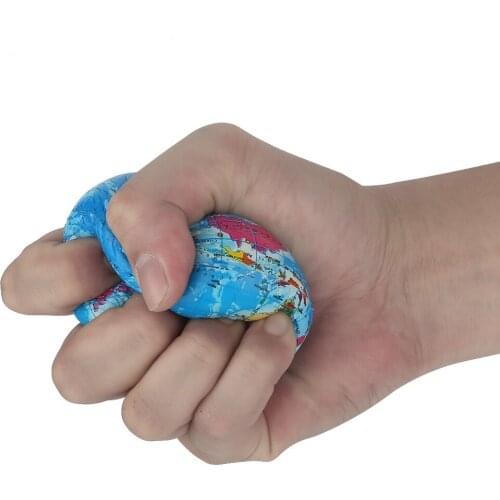 PU Soft Earth Squeeze Toys Stress Relief Toys Novelty Gags & Practical Jokes Toy Map Globe Childrens Educational Toys