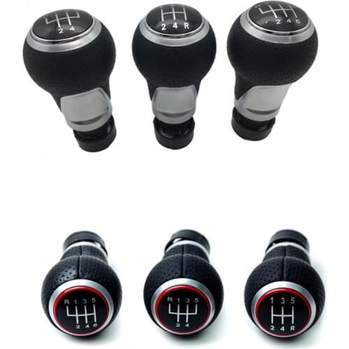 5 Gear 6 Speed Car Shift Gear Knob 12mm For Audi A3 A4 S4 B6 B7 Passat B5 3BG Passat B6 B7 CC 3C Golf 4 Mk4 Golf 5 6 Golf 7 GTI
