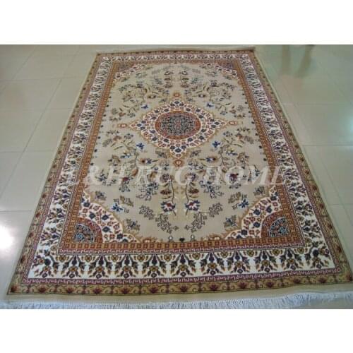 Free shipping 200x300cm 140 Line Hand-knotted Wool Oriental Persian Rug handmade persian carpet