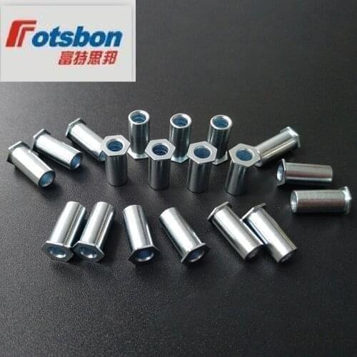 SOA-M5-3/4/6/8/10/12/14/16/18/20/22/25 Thru-Hole Threaded Self-Clinching Standoffs,Aluminum6063,It Can Be Anodized