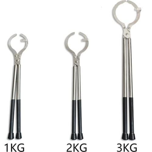Stainless Steel Crucible Tongs 2kg Graphite Melting Holder Gold Melting Furnace Attachment Jewelry Tools
