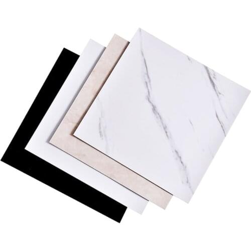 Vinyl Floor Stickers Matte and Gloss Self-adhesive Marble Tiles Modern Living Room Ground Decoration Covering Panels Home Decor