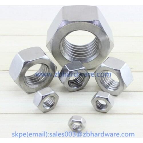 100pcs M5 DIN934 304 stainless steel hex nut hexagon nuts