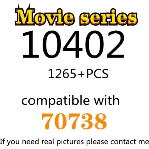 1265PCS 10402 Building Block Toy Movie Series 70738 Assembled Building Block Childrens Toy Gifts