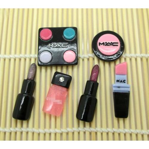 20/30Pcs Light Purple Makeup Lipstick Resin Crafts Kawaii Bead Flatback Cabochon Fridge Magnet Scrapbook DIY Accessories Buttons