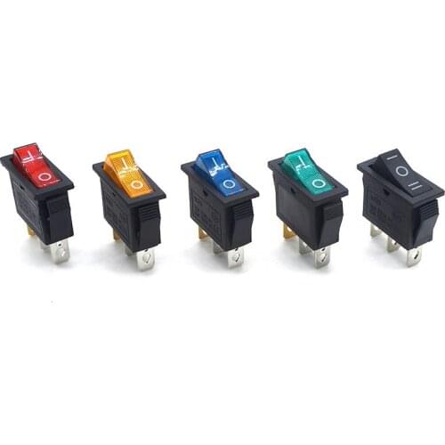 5Pcs KCD3 On-Off 3Pin DPST Rocker Switch 15A/20A 250V/125VAC
