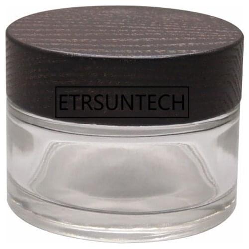 50g cosmetic wood glass jar makeup Skin Care Lotion Pot Cosmetic Container F1617