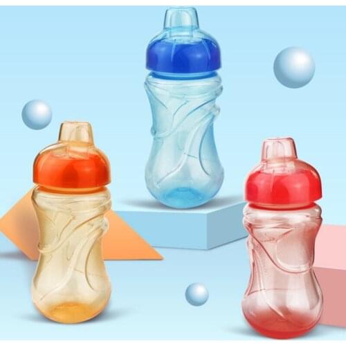 Baby Leak-Proof Safety Duckbill Bottle Children Learn Feeding Drinking Water No Handle Kid cups 280ml