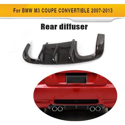 Rear Bumper Lip Diffuser for BMW E92 E93 M3 Bumper 2008 - 2013 Coupe Convertible Carbon fiber diffuser lip Spoiler Four Style