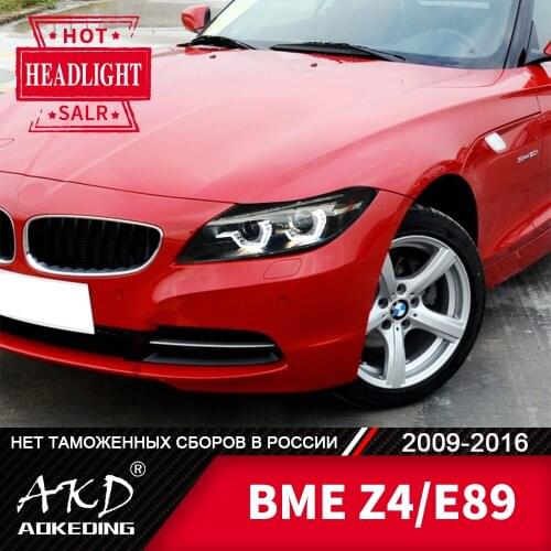 For Car BME Z4 E89 Head Lamp 2009-2016 Car Accessory Fog Lights Day Running Light DRL H7 LED Bi Xenon Bulb Z4 E89 Headlights