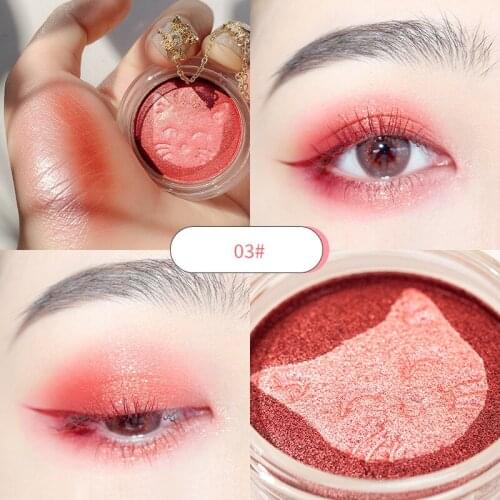Two-tone Eyeshadow Mashed Potato Eyeshadow Glitter Shimmer Eye Shadow Long Lasting Daily Makeup TSLM1