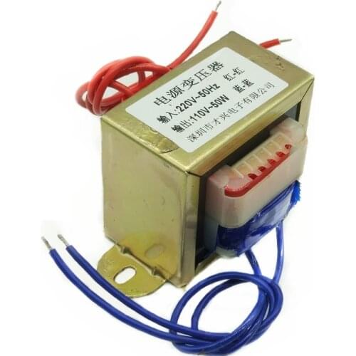 EI66-50W power transformer 50W/VA 220V to 110V AC 110V 0.5A isolation transformer