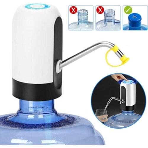 Electric Bottled Pump LED Touch Electric Bottled Water Pump Stainless Steel USB Rechargeable Dispenser Drinkware Switch Tools