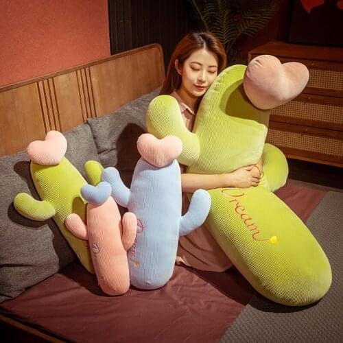 Hot Sale Healing Pillow 40/60CM New Plush Cactus Super Soft Girlfriend Pillow Bed Sofa Cushion For Children Stuffed Toys