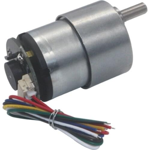 JGB37-520 Encoder Geared Motor, DIY DC 6V 12V Electricn Motor Smart Car Gear Motor
