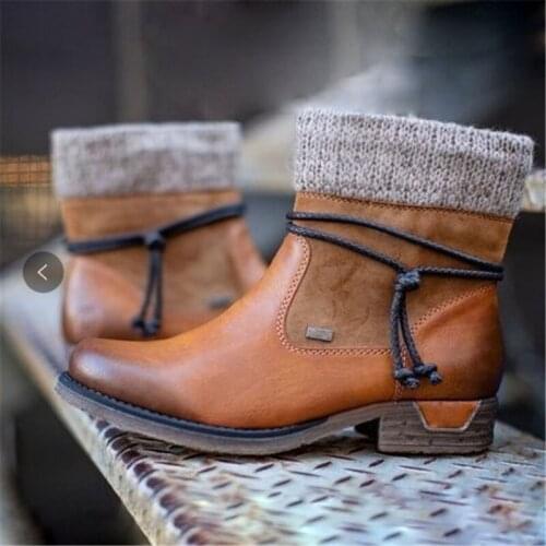 Fashion plus size womens winter warm boots