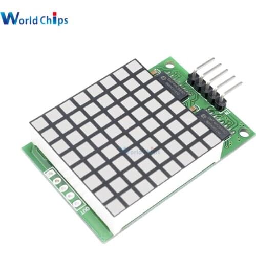 Diymore 8x8 Square Matrix Red LED Display Dot Module 74HC595 Driver Module Red Pixels For Arduino UNO R3 MEGA2560 Raspberry Pi