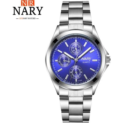 NARY Casual Quartz Women Watches Stainless Steel Girl Dress Watch Women Golden Ladies Wrist Watches Relogio Feminino 2018