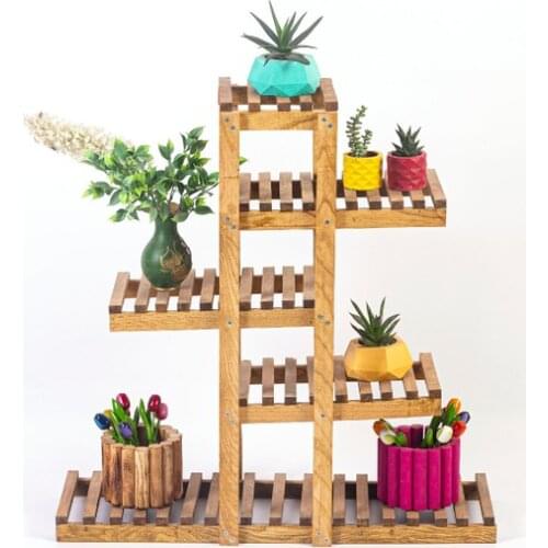 New Modern Hesawood Flower Bed Jardiniere Decorative Stair Flower bed wood coffe table table basse