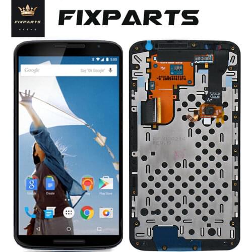 Original LCD Screen For Motorola Nexus 6 LCD Screen Touch Screen With Frame Digitizer Assembly Replacement XT1100 XT1103 Display