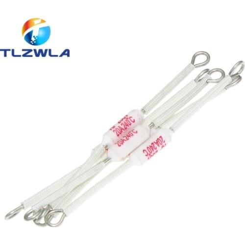 200pcs RF Temperature switch 10A/130C/155C/165C/185C 15A/20A/185C 20A/216C/240C Rice Cooker Ceramic Thermal Fuse Cutoff