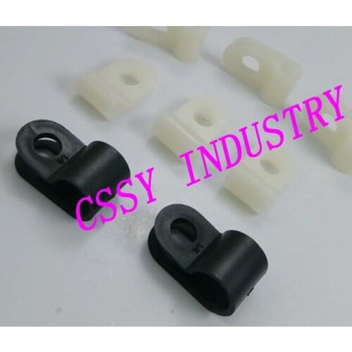 Freeshipping 50pcs/bag UC-0 to UC-9 (1/8R to 11/2R) strong nylon66 R type plastic clamps for wire cable